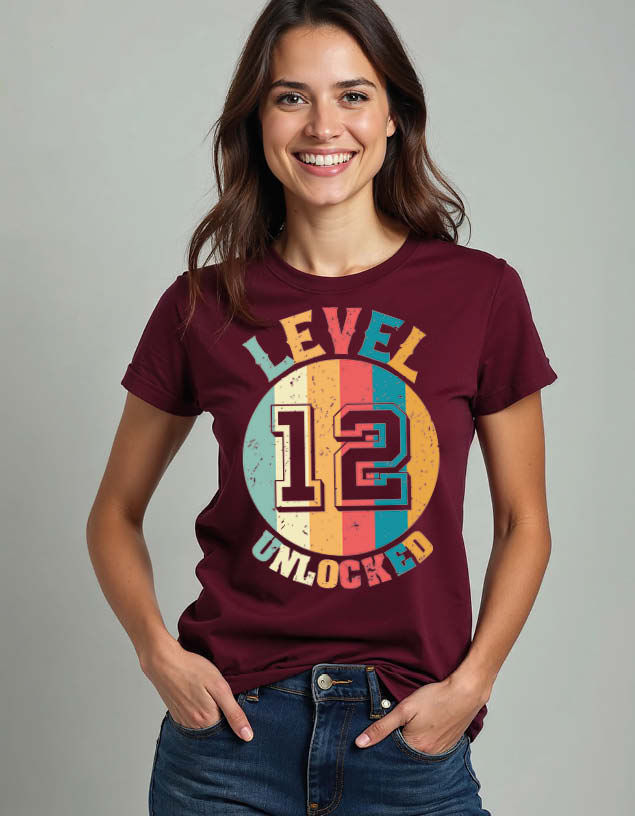 level Unlocked Urban Unisex Printed Graphic T-Shirt For Mens Womens & Kids