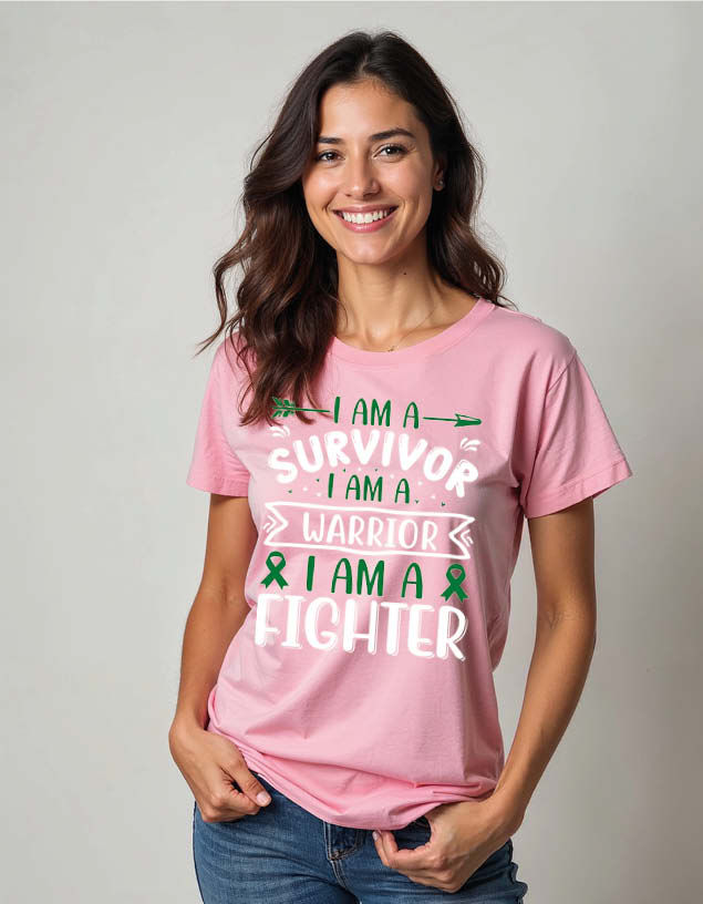 Thumbnail: i am a survivor i am a warrior i am a fighter Unisex Printed Graphic T-Shirt