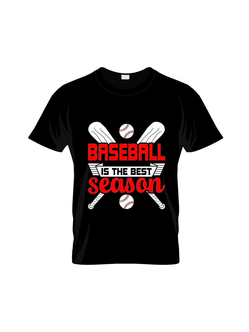 Thumbnail: baseball is the best season typography tshirt