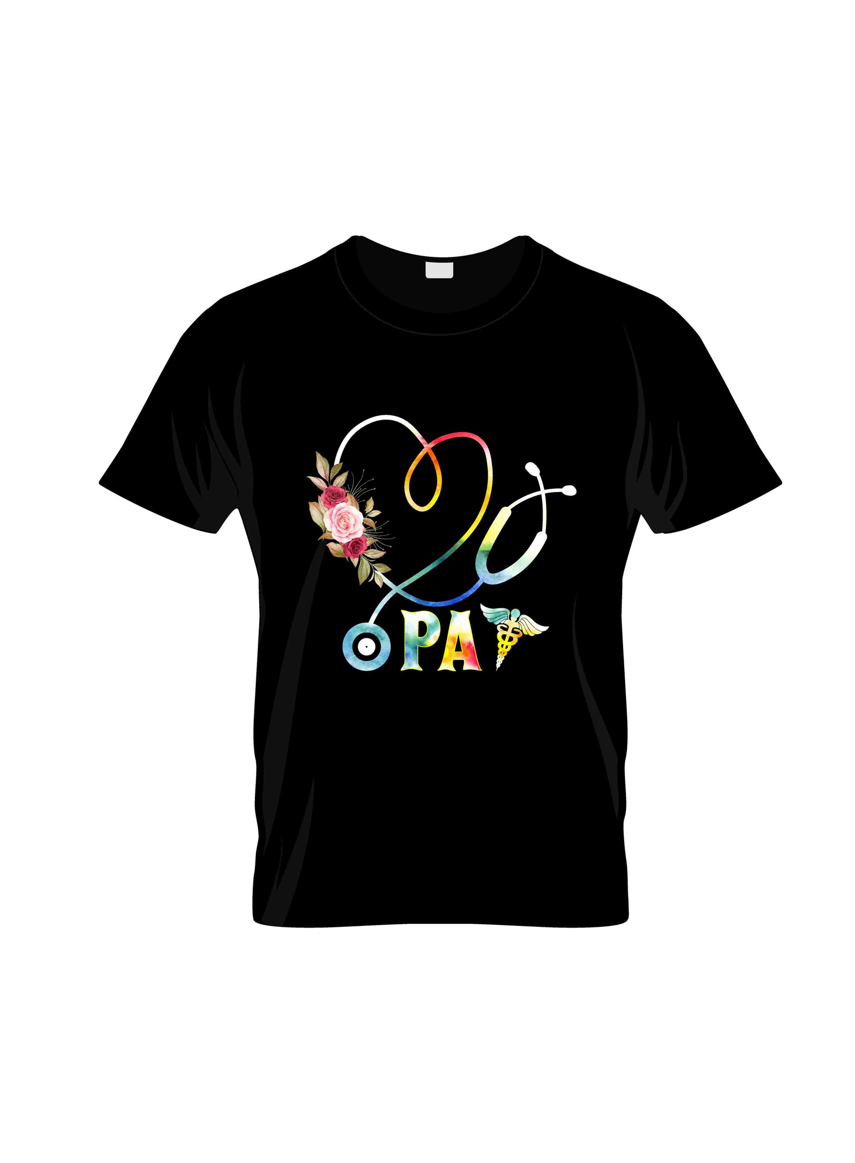 pa typography printed t shirts