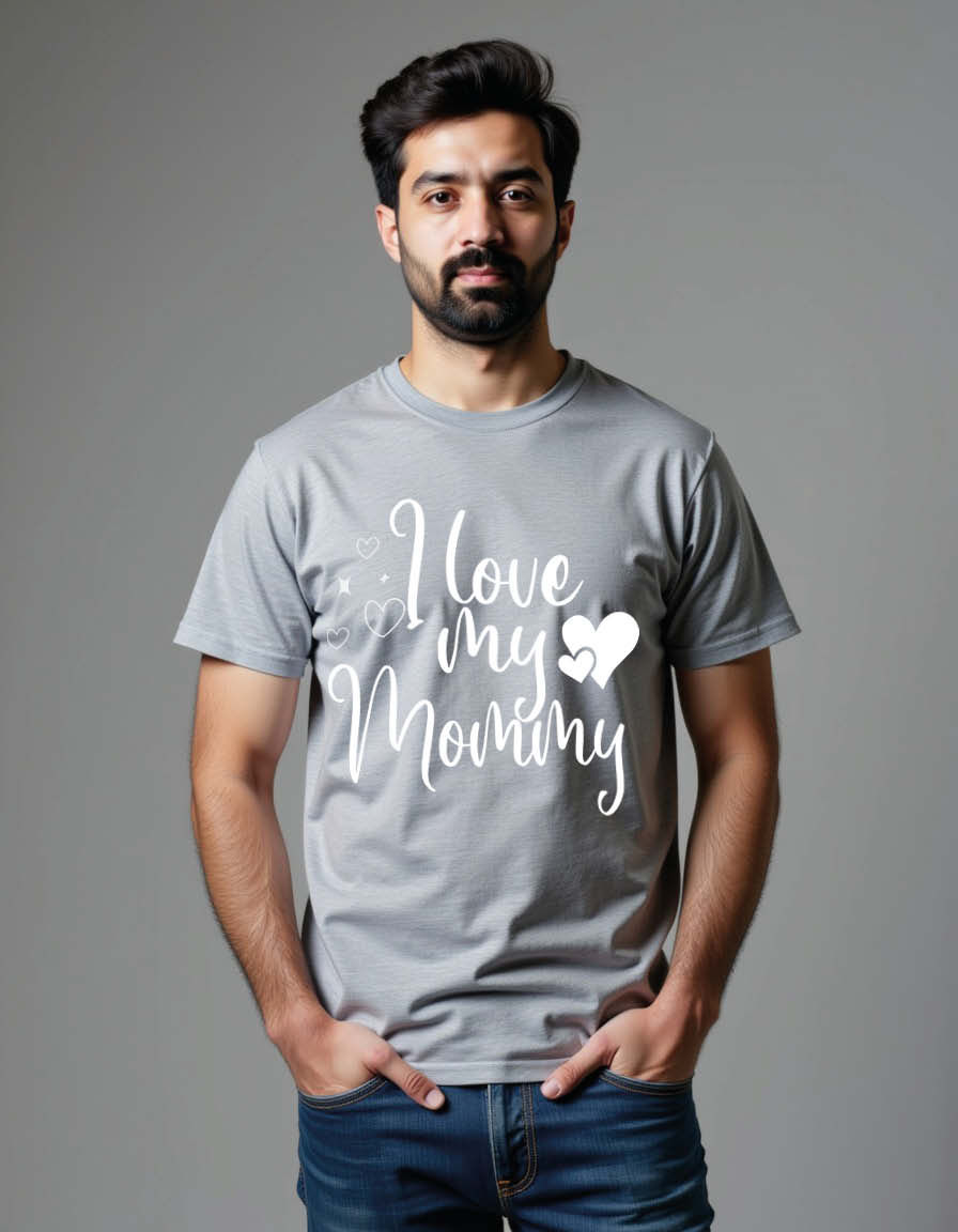 Thumbnail: i love my mommy Unisex Printed Graphic T-Shirt For Mens, Womens & Kids