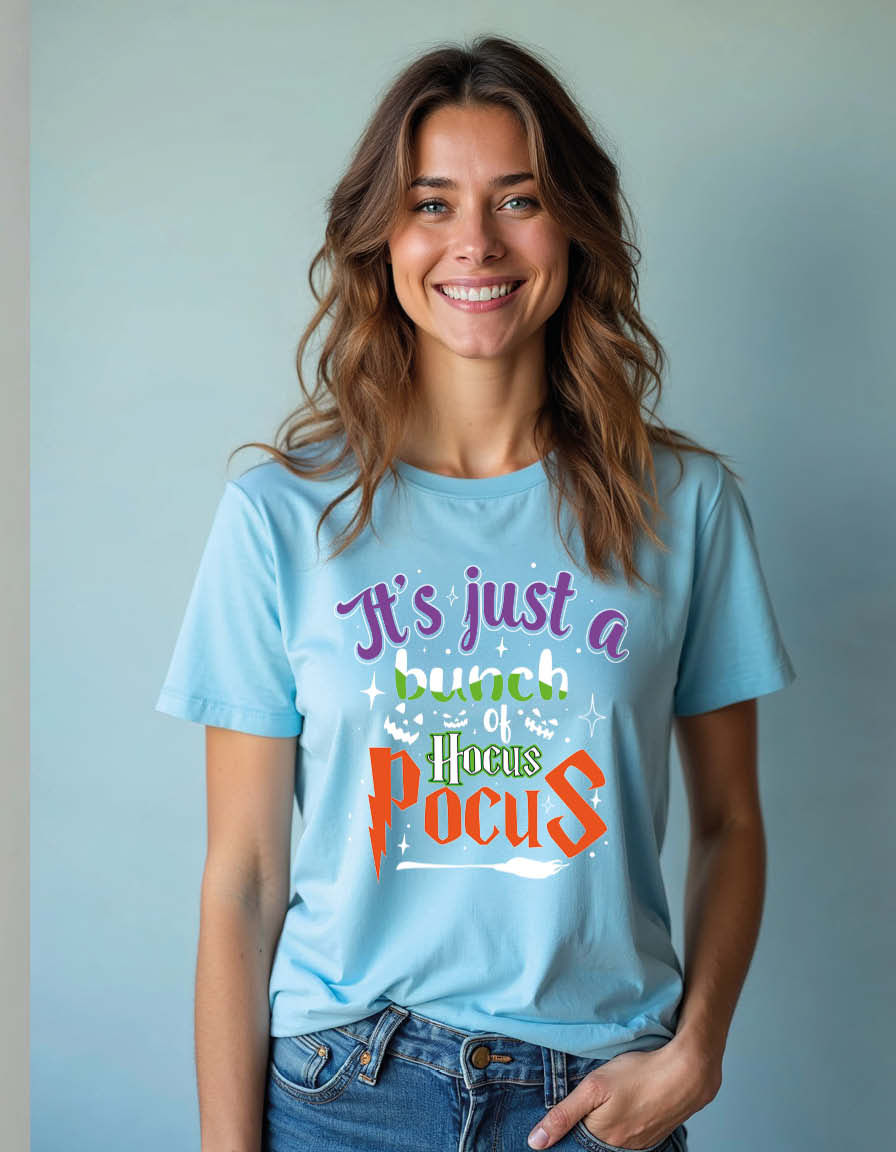 Thumbnail: it's just a bunch of hocus pocus Vintage Unisex Printed Graphic T-Shirt