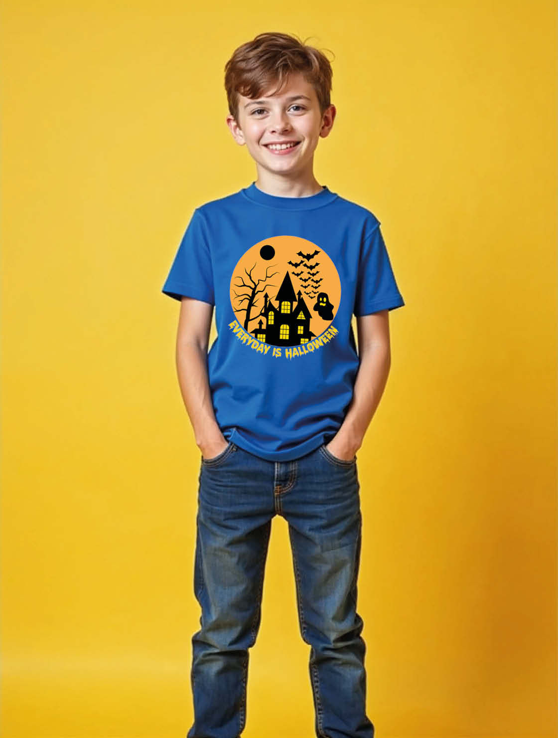 everyday is halloween Unisex Printed Graphic T-Shirt For Mens Womens & Kids