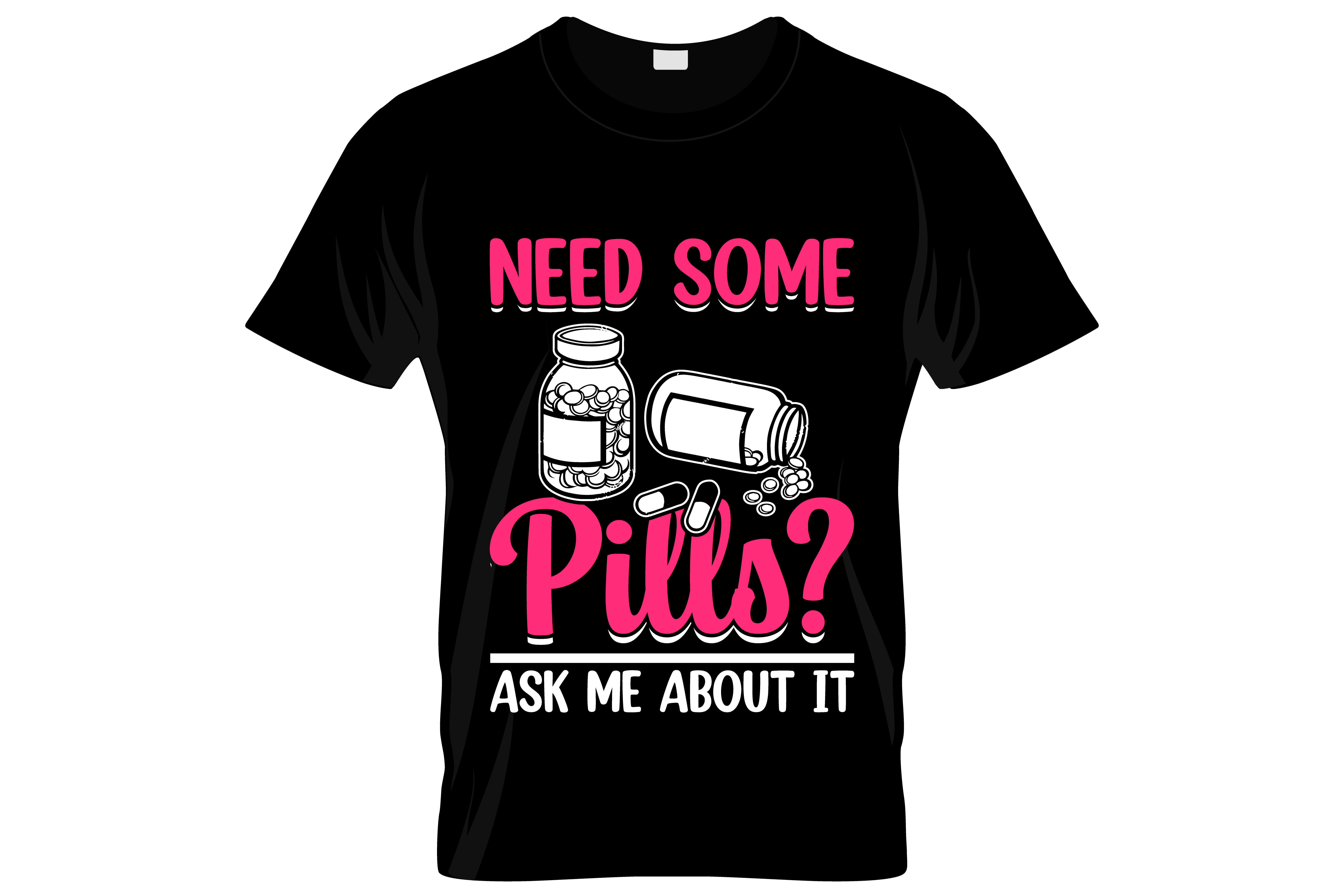 need some pillo ask me about it typography printed t shirts