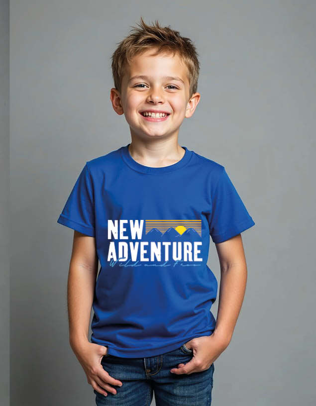 Thumbnail: new adventure Classic Unisex Printed Graphic T-Shirt for Mens,Womens & Kids