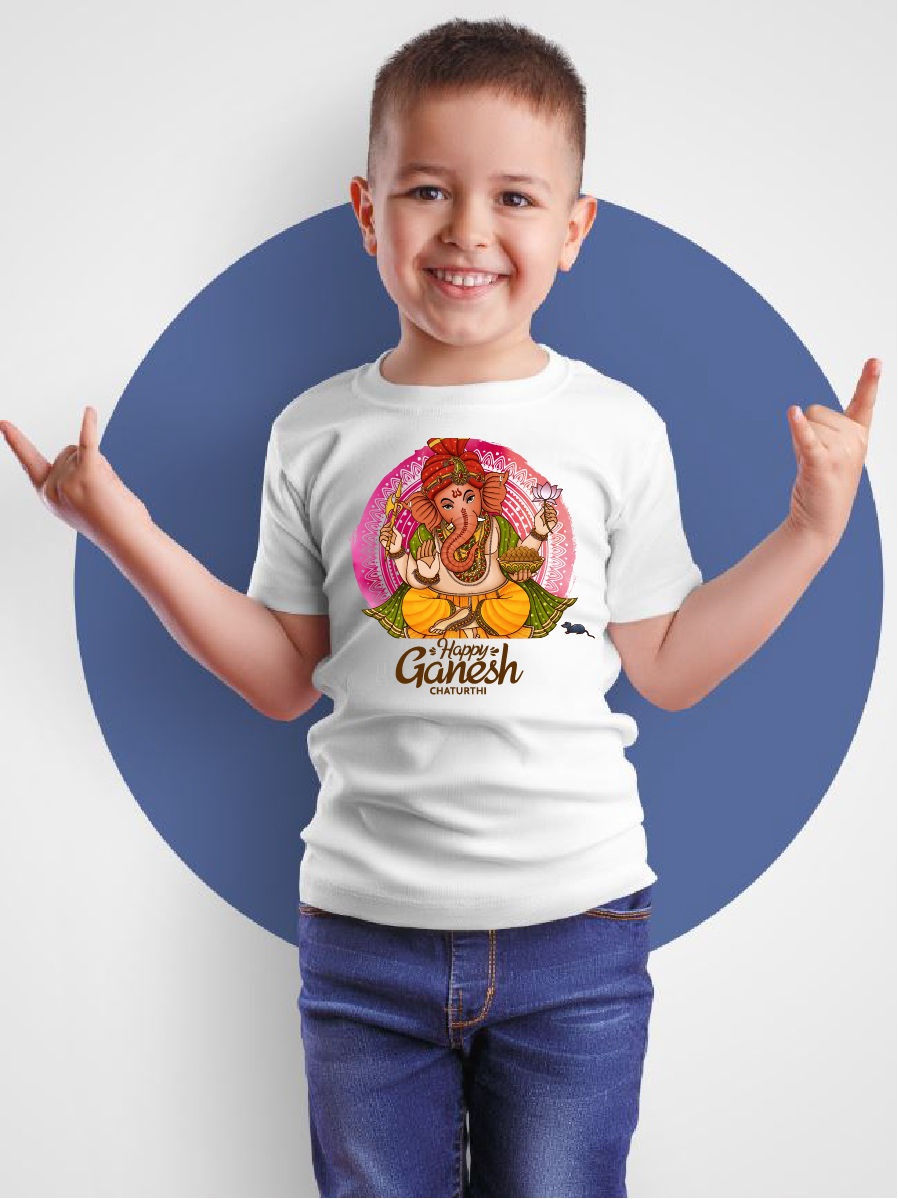kids t shirts / Pack of 10 pices / Customized Ganesh Chaturthi t-shirts.