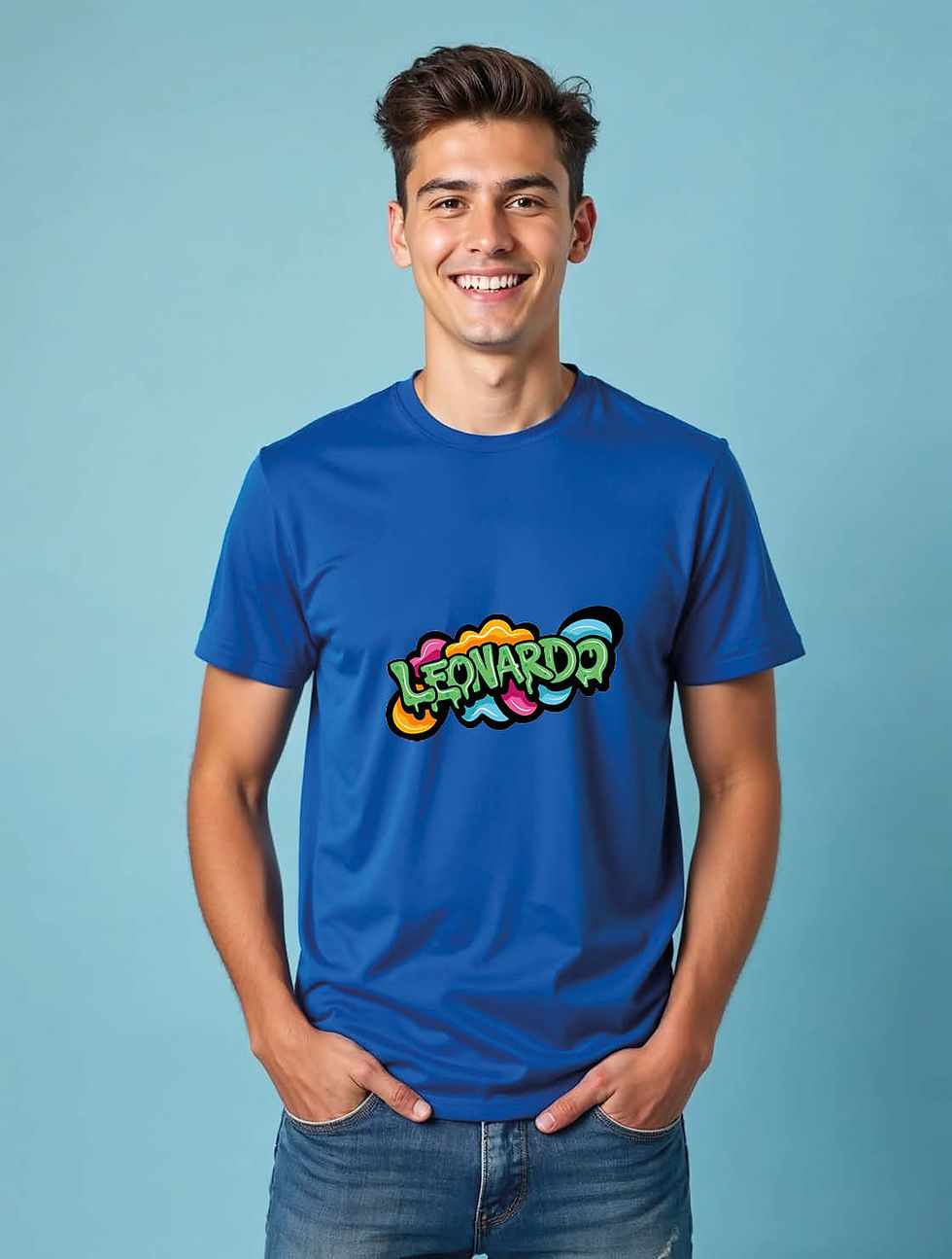 leonardo Urban Unisex Printed Graphic T-Shirt For Mens Womens & Kids