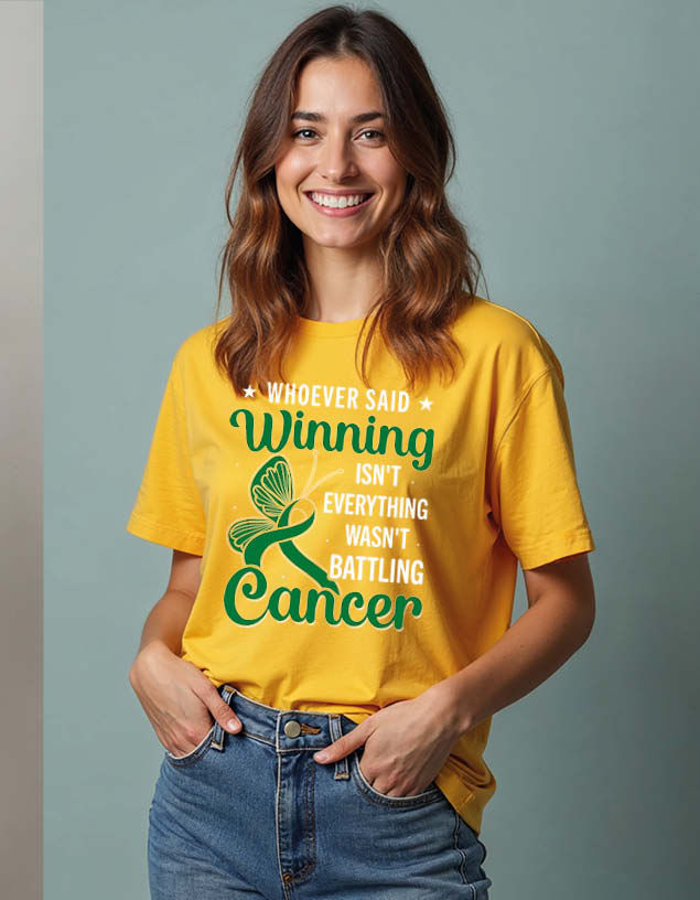 whoever said winning isn't everything wasn't batting cancer Unisex Printed tees