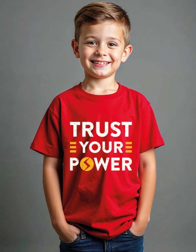 Thumbnail: trust your power Cool Unisex Printed Graphic T-Shirt For Mens Womens & Kids