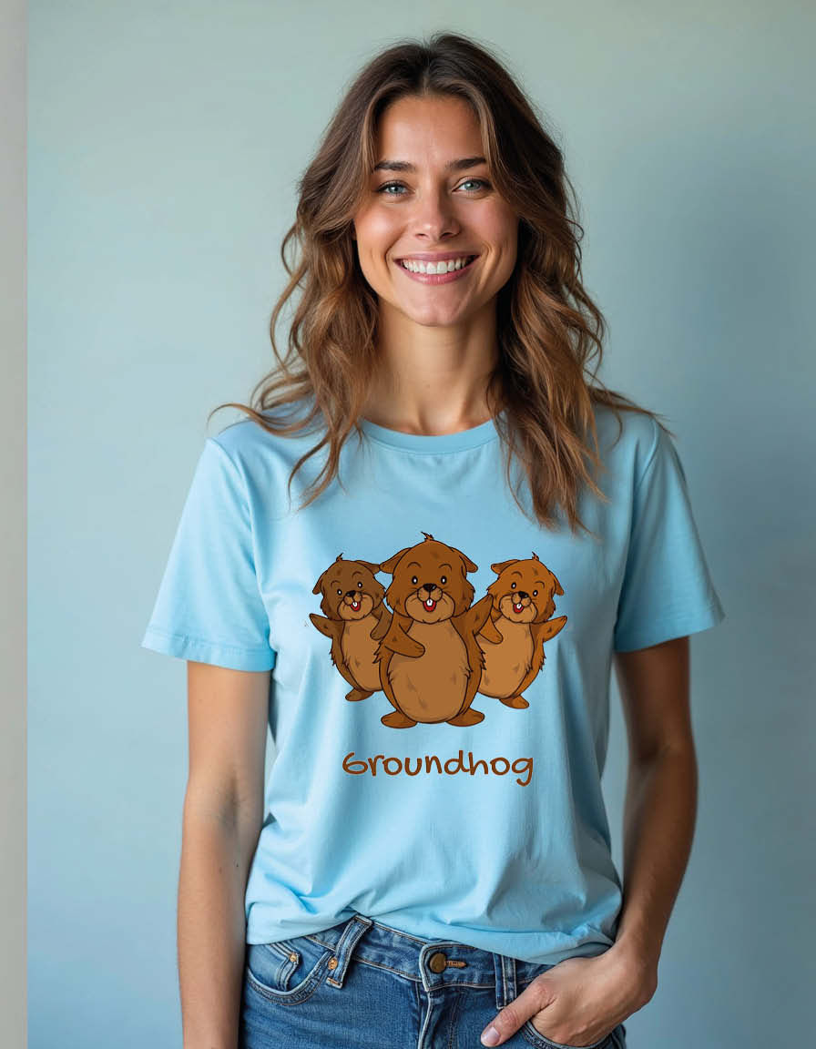 Thumbnail: grounding Casual Unisex Printed Graphic T-Shirt for Mens,Womens & Kids