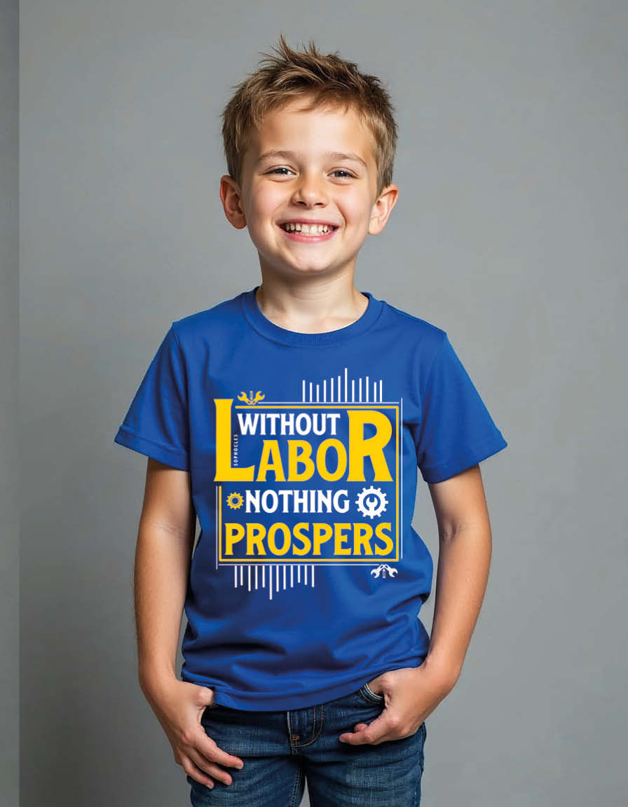 Thumbnail: Without labor nopthing prospers Unisex Printed Graphic T-shirt