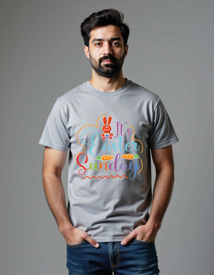 Thumbnail: it's easter sunday Unisex Printed Graphic T-Shirt For Mens, Womens & Kids
