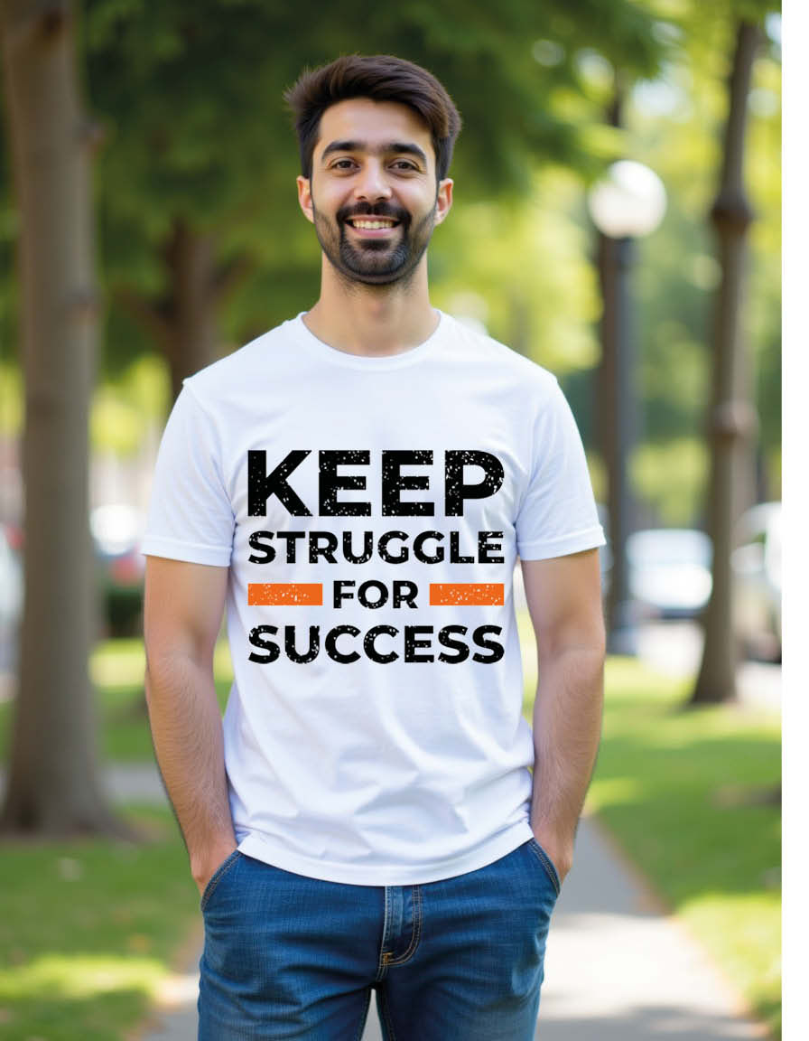 Keep struggle for success Unisex Printed Graphic T-shirt