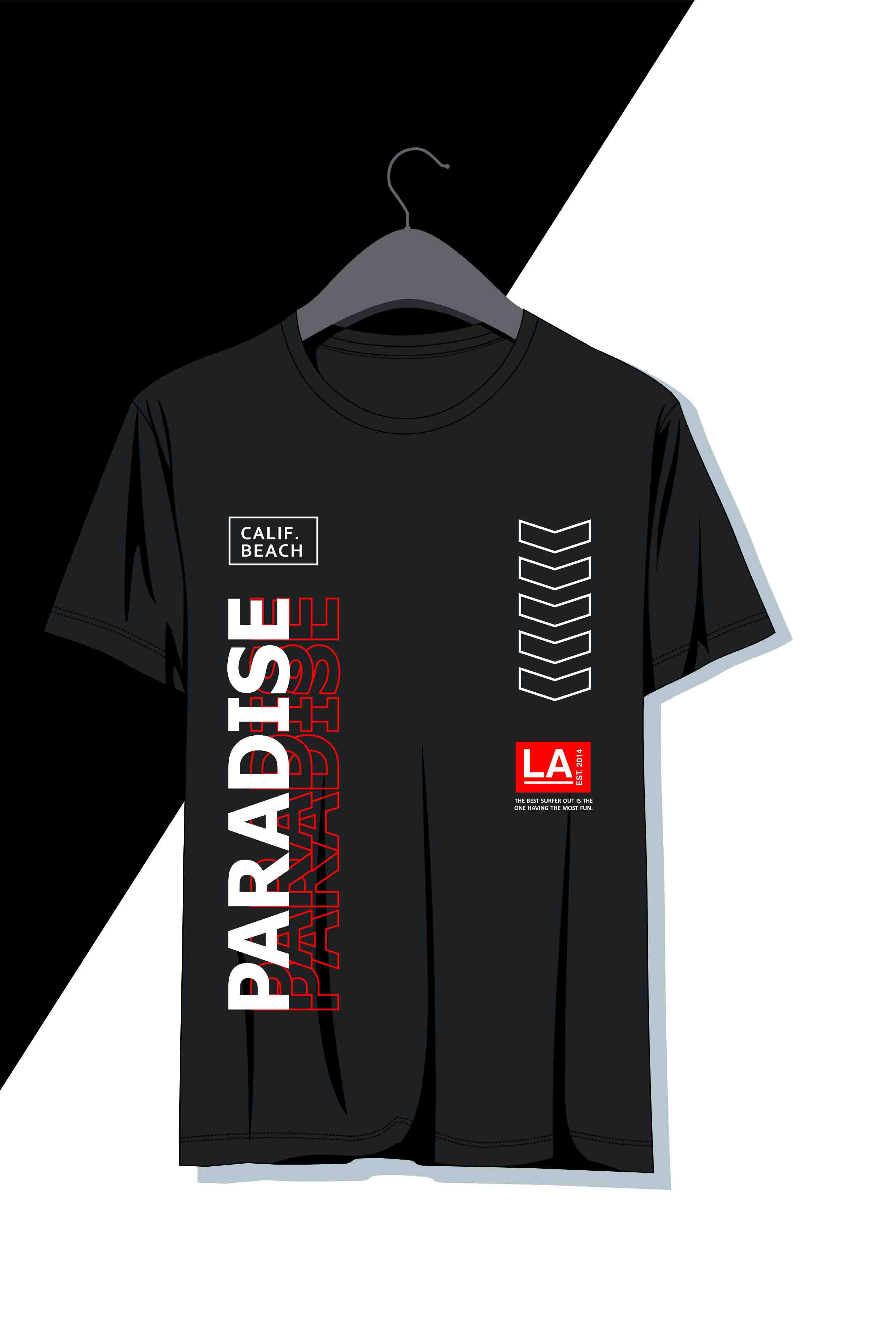 paradise typography printed t shirts