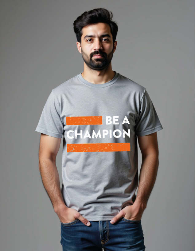 Thumbnail: be a champion Classic Unisex Printed Graphic T-Shirt For Mens Womens & Kids