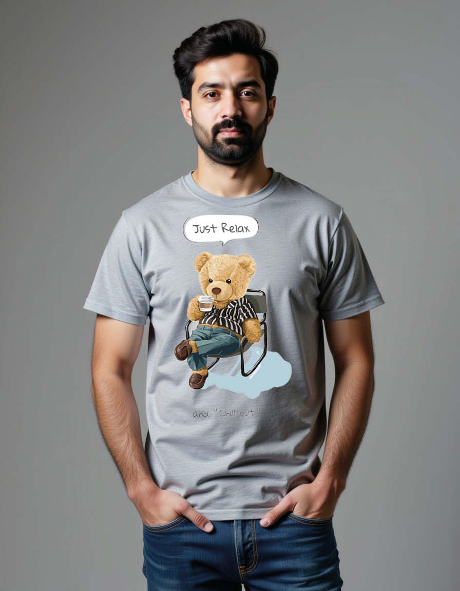 Thumbnail: just relax and chill out Unisex Printed Graphic T-Shirt For Mens, Womens & Kids