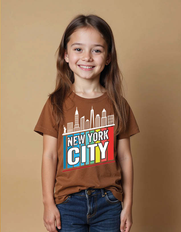 new york city Classic Unisex Printed Graphic T-Shirt for Mens,Womens & Kids
