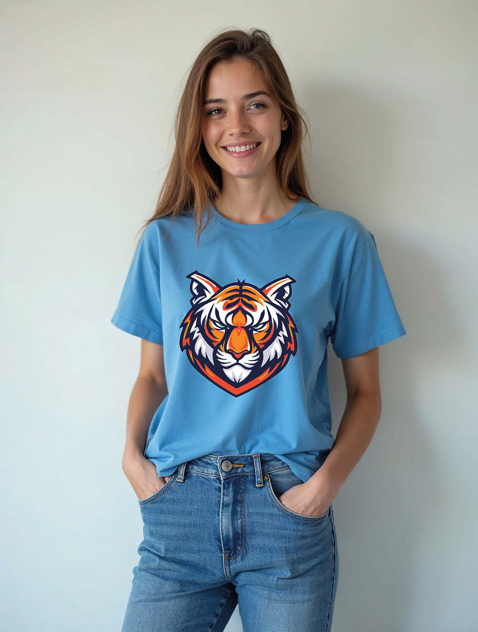 Fierce Tiger Face Unisex Printed Graphic T-Shirt For Mens, Womens & Kids
