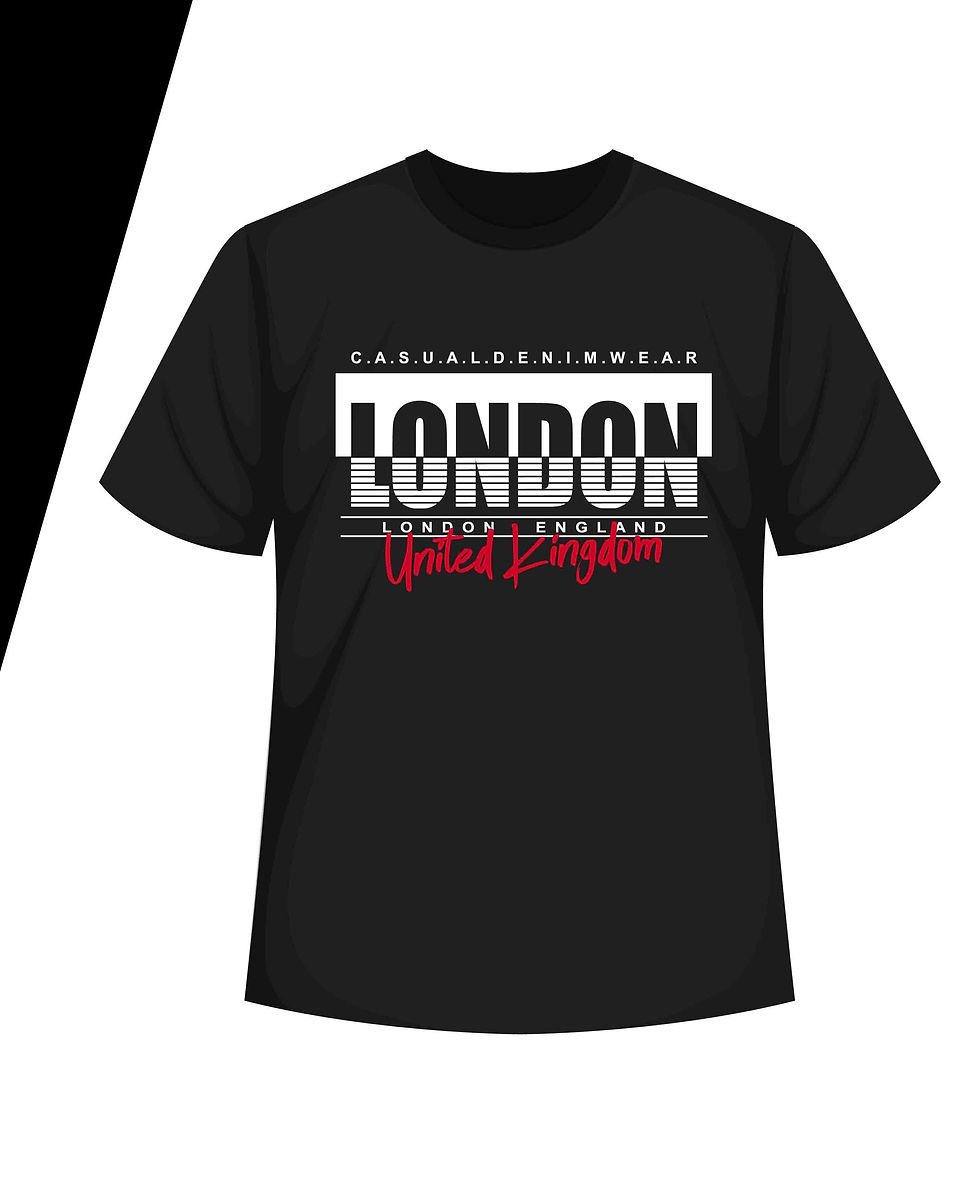 Thumbnail: London typography authentic streetwear graphic tshirt .