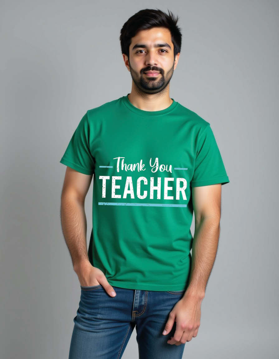 Thank you teacher Unisex Printed Graphic T-shirt