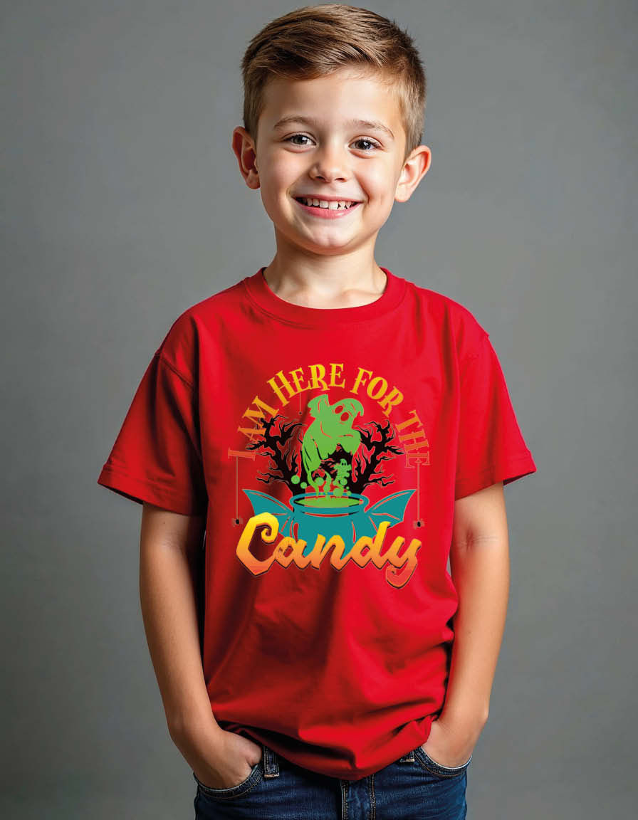 Thumbnail: i am here for the candy Unisex Printed Graphic T-Shirt For Mens, Womens & Kids