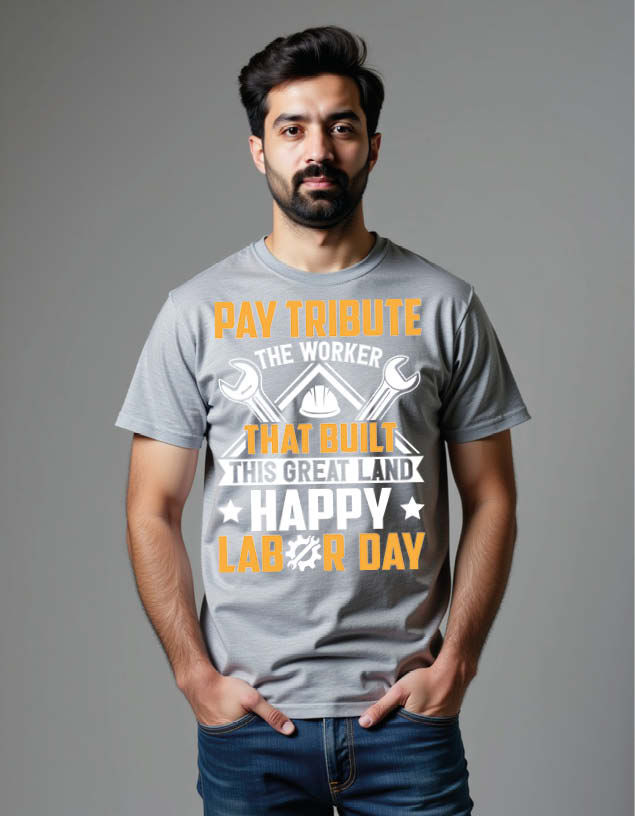 Thumbnail: pay tribute the worker that built this great land happy labor day unisex tees