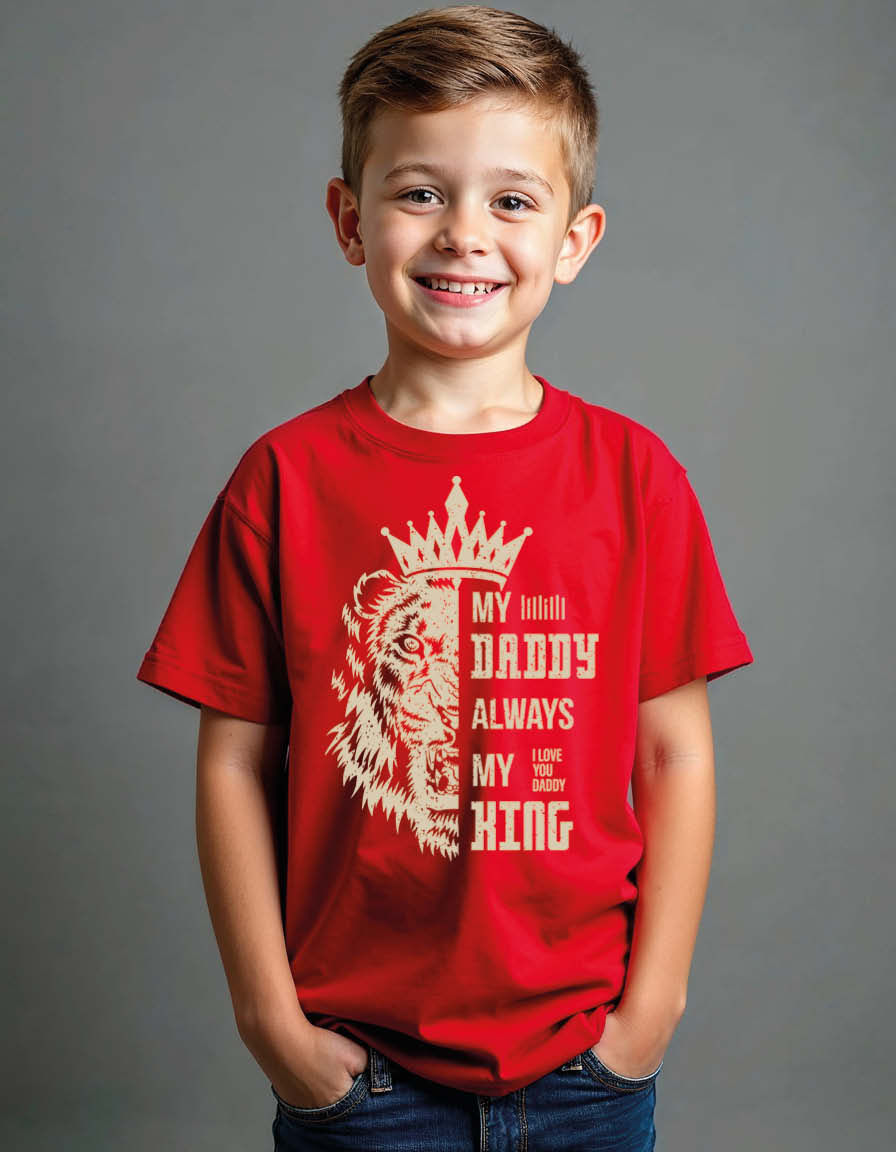 Thumbnail: My daddy always my king Unisex Printed Graphic T-shirt