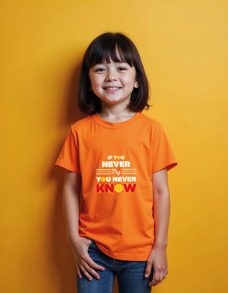Thumbnail: if you never try you never know Classic Unisex Printed Graphic T-Shirt