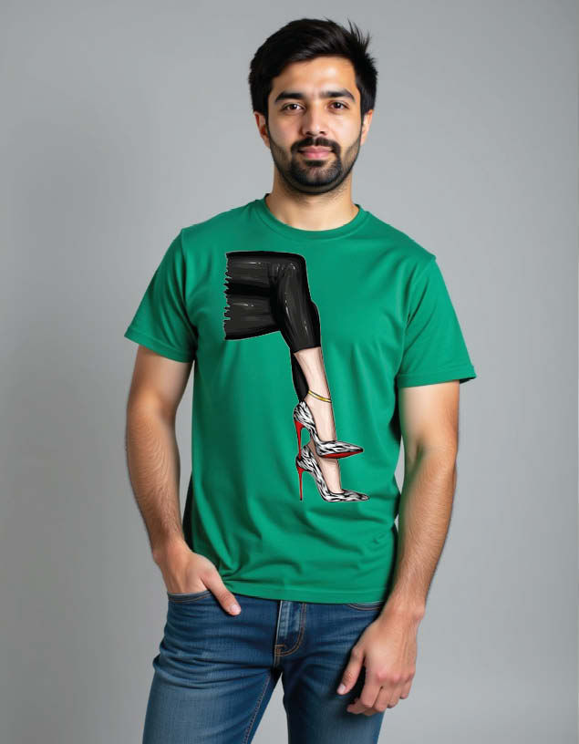Thumbnail: High Heel Classic Unisex Printed Graphic T-Shirt for Mens,Womens & Kids