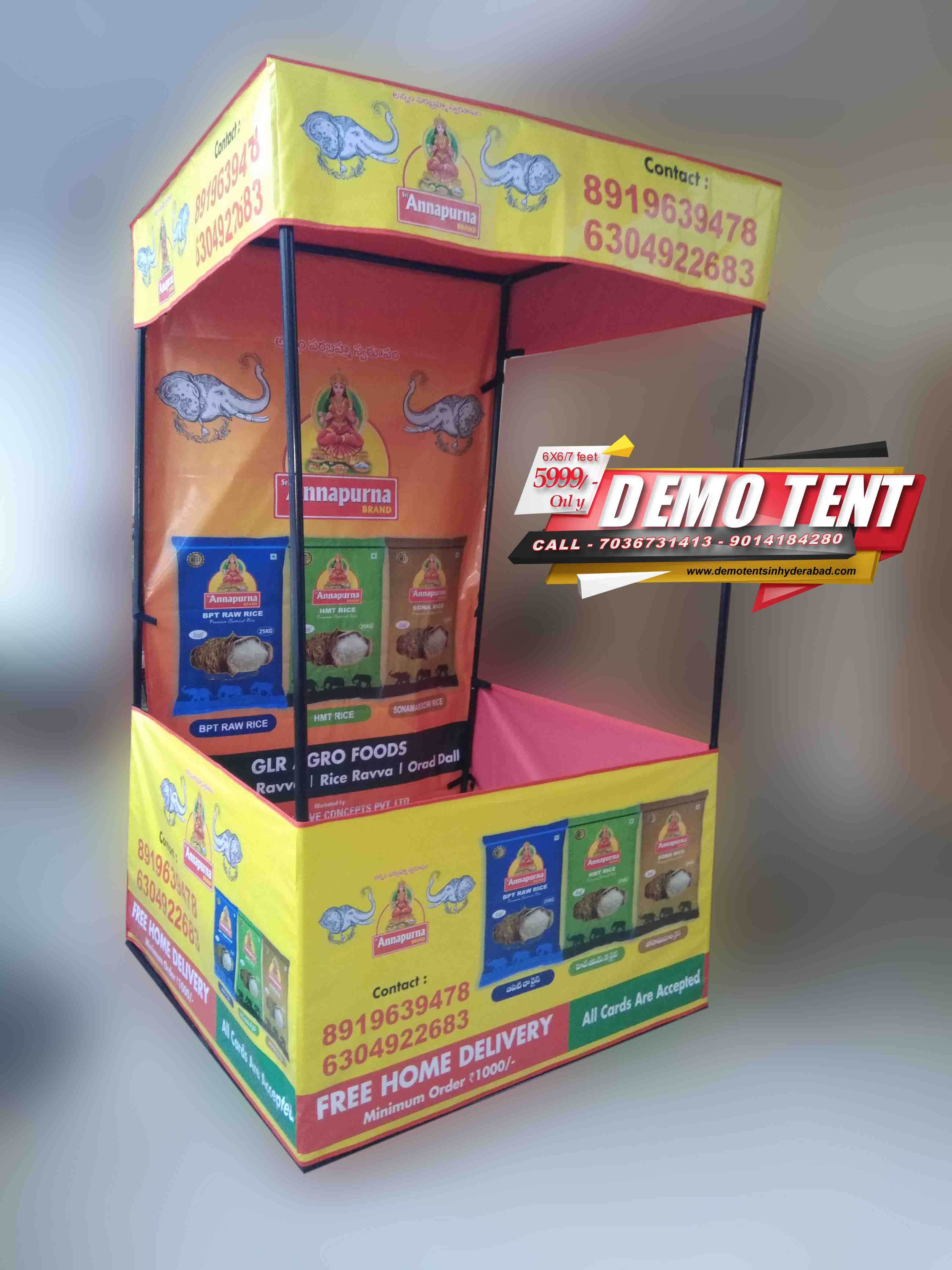 Advertising Demo Tent with Branding for Outdoor Events