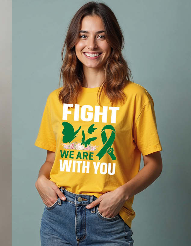 Thumbnail: fight we are with you Unisex Printed Graphic T-Shirt For Mens Womens & Kids