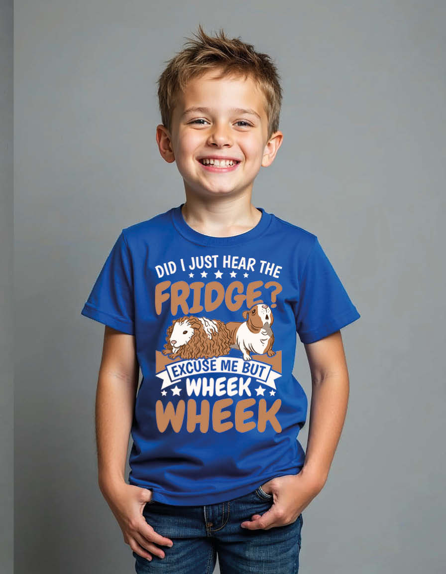 Thumbnail: did i just hear the fridge excuse me but wheek Unisex Printed Graphic T-Shirt