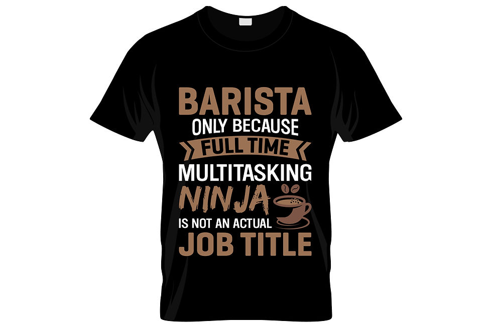 Thumbnail: Barista coffee t shirt design barista coffee poster design barista shirt design