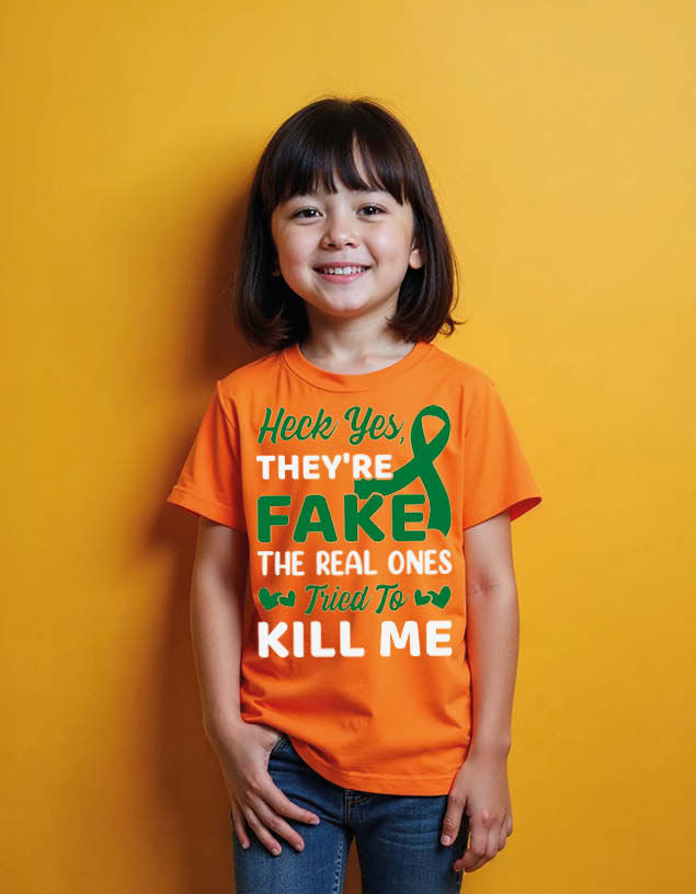 heck yes they're fake the real ones tried to kill me Unisex Printed Graphic Tees