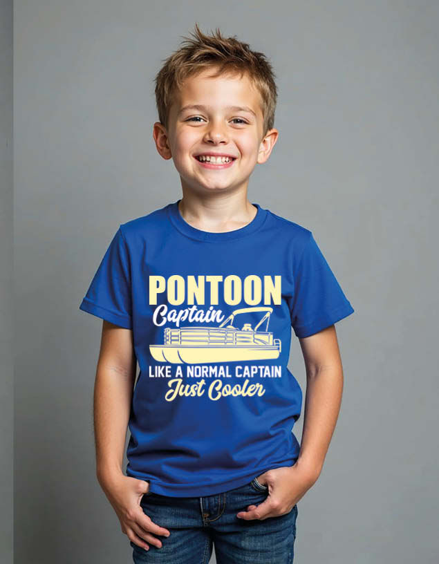 Pontoon caption like a normal caption just cooler Unisex Printed Graphic T-shirt