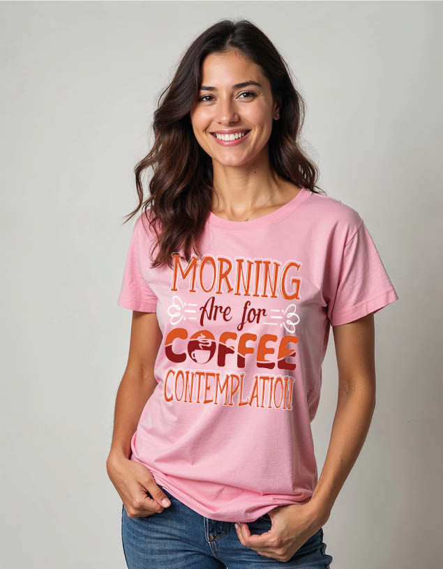 Thumbnail: morning are for coffee contemplation  Unisex Printed Graphic T-Shirt