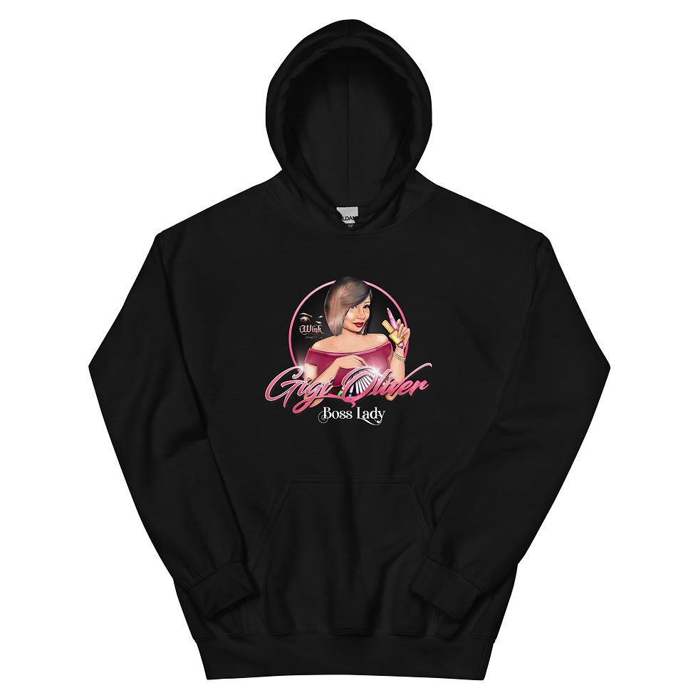 iWink - Black Gigi Boss Lady Hoodie