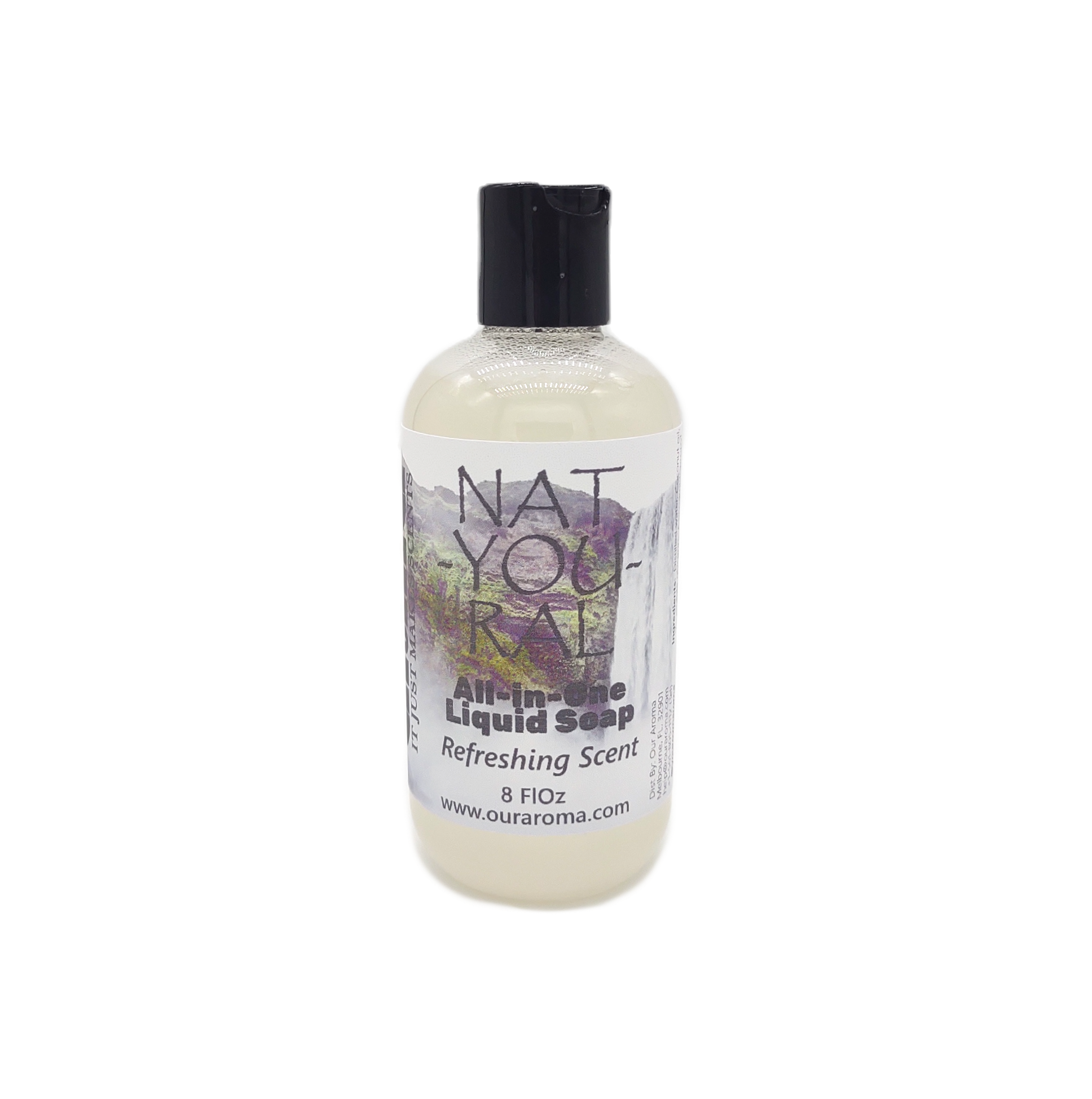 Our Aroma Natural All-In-One Refreshing Scented Shower, Shampoo Liquid Soap