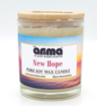 Our Aroma 10 Oz New Hope 100% Soy Wax Jar Candle