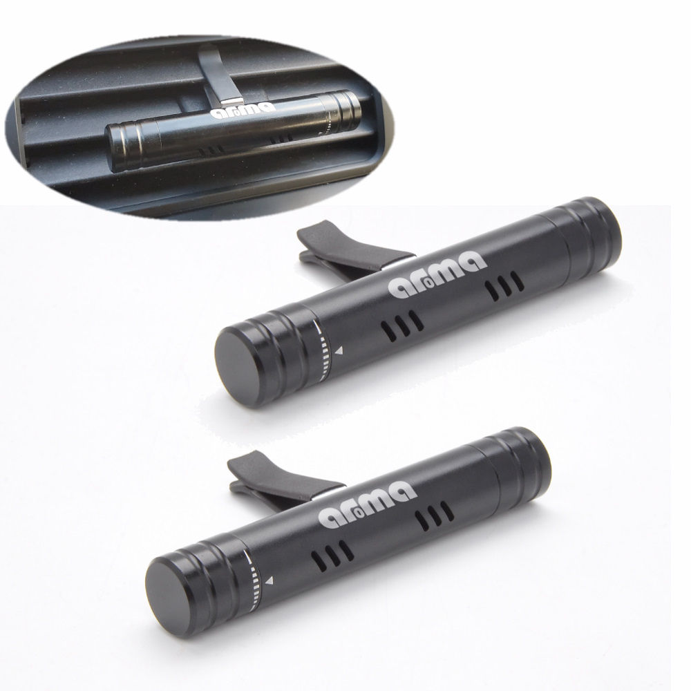Our Aroma Car Vent Clip Cylindrical Essential & Fragrance Oil Diffuser- 2 Pack