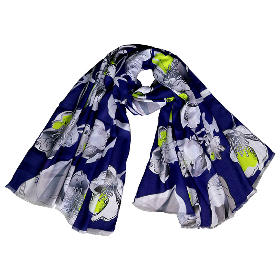 Thumbnail: HART 160 Women's Rectangular Floral Scarf