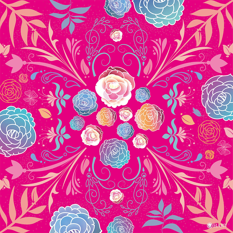 Thumbnail: HART 100 Women's Floral Scarf