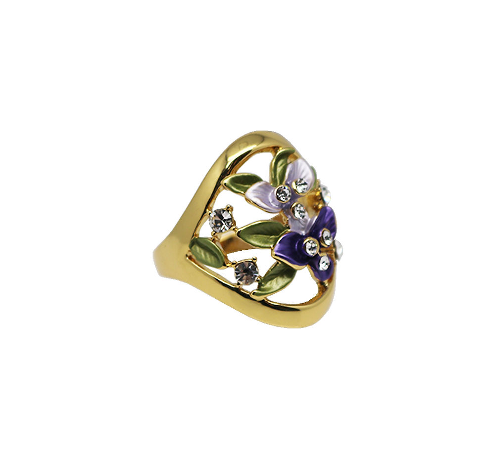Thumbnail: HART Enamel Floral Ring