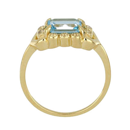 Thumbnail: Blue Topaz Silver Ring