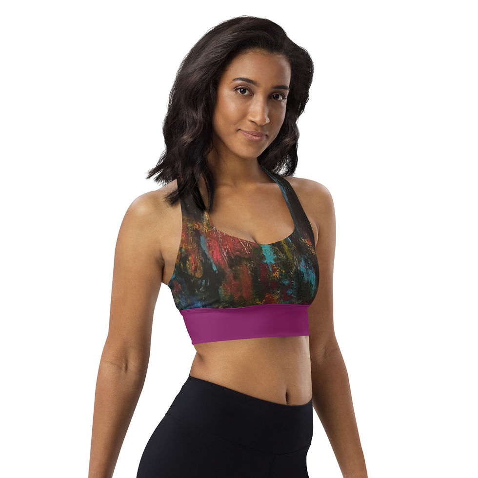Thumbnail: Longline sports bra Night