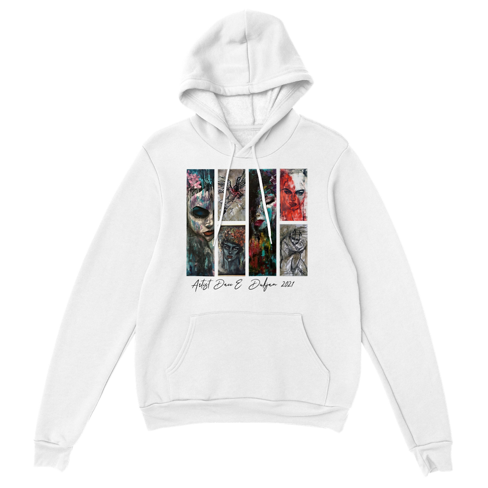 Thumbnail: Classic Unisex Pullover Hoodie Dacc E Dukjan art