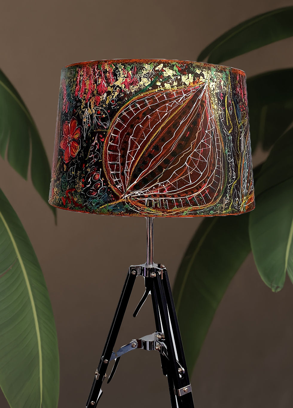 Thumbnail:  LAMPSHADE WITH GOLDEN DETAILS