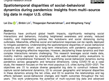 New Publication on Social-Behavioral Dynamics During Pandemics in Major U.S. Cities