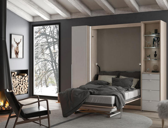 Lit escamotable vertical - Meubles du Littoral - Aigues-Mortes