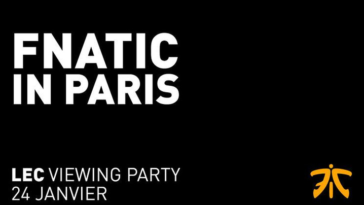 LEAGUE OF LEGENDS
Viewing party à Paris par Fnatic